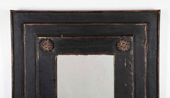 Pair of Black Painted Mirrors, Circa 1780