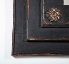 Pair of Black Painted Mirrors, Circa 1780