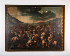 "Una Batalla Morisca" Spanish Oil Painting