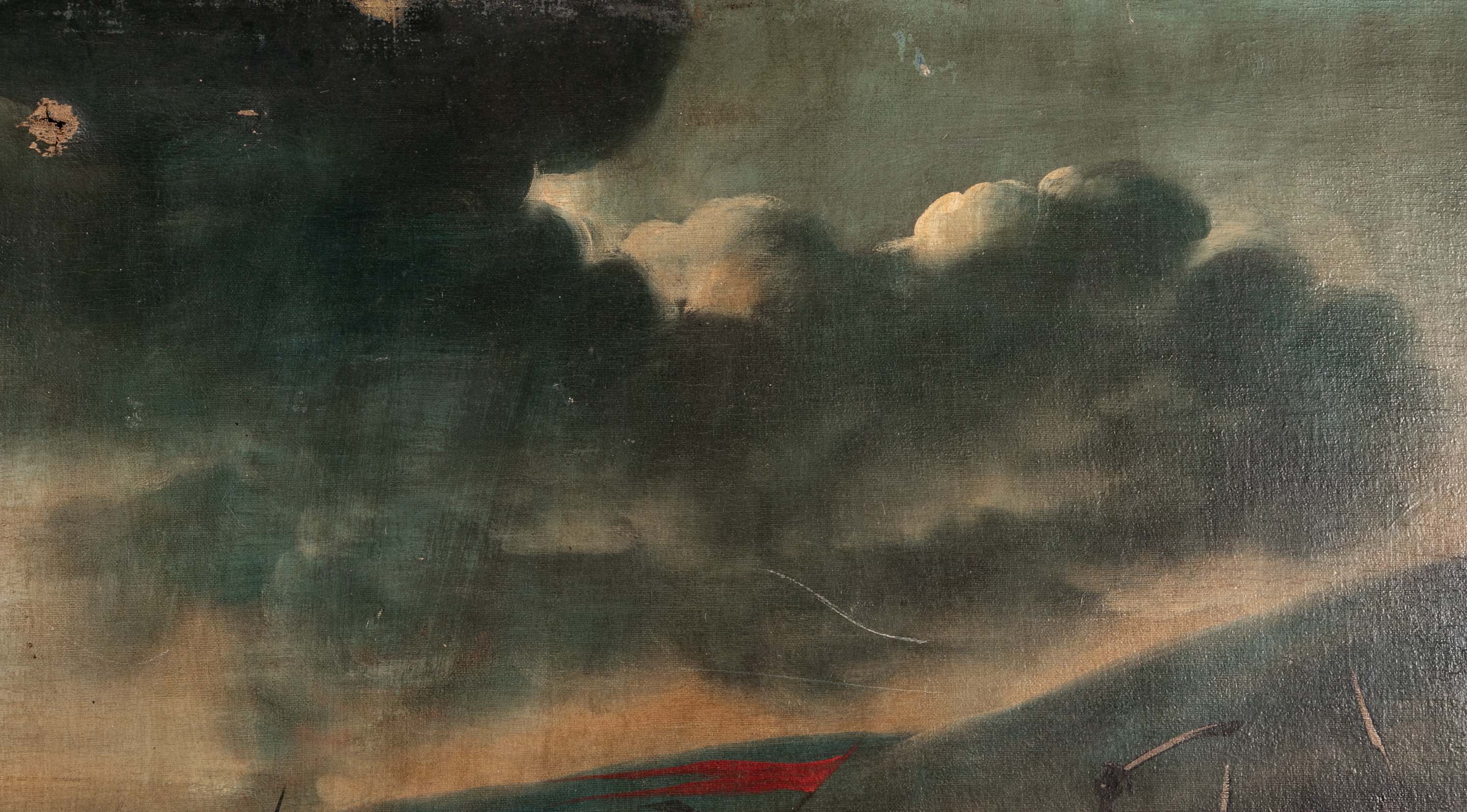 "Una Batalla Morisca" Spanish Oil Painting