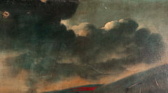 "Una Batalla Morisca" Spanish Oil Painting