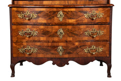 Unique Late 18th Century Swiss Secretary with Beautiful Marquetry