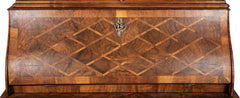 Unique Late 18th Century Swiss Secretary with Beautiful Marquetry