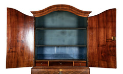 Unique Late 18th Century Swiss Secretary with Beautiful Marquetry