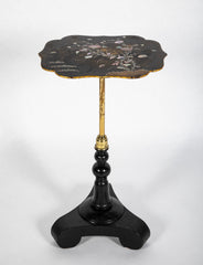 Pair of Chinese Export Tables with Floral Mother-of-Pearl Inlay