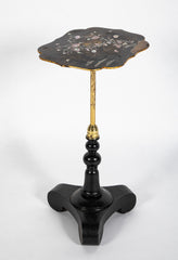 Pair of Chinese Export Tables with Floral Mother-of-Pearl Inlay