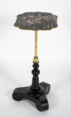 Pair of Chinese Export Tables with Floral Mother-of-Pearl Inlay