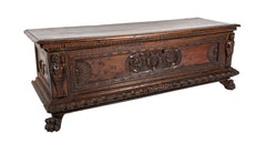 A 16th Century Italian Dark Walnut Cassone
