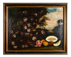 18th Century French Still Life Oil on Canvas