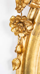 An 18th Century French Carved & Gilt Oval Mirror