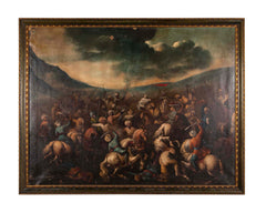 "Una Batalla Morisca" Spanish Oil Painting