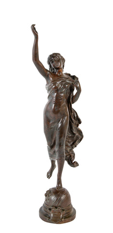 "L' Etoile du Matin"  19th Century Bronze Sculpture by Adrien Etienne Gaudez