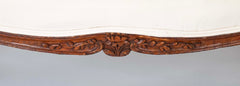 19th Century Carved Wood French Settee from Burgundy