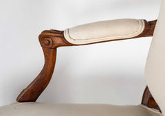19th Century Carved Wood French Settee from Burgundy