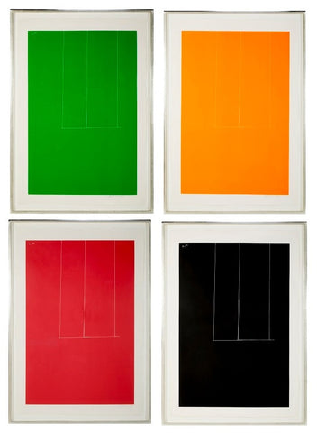 Suite of Four Silkscreens by Robert Motherwell, "London Series I" 1970-1971