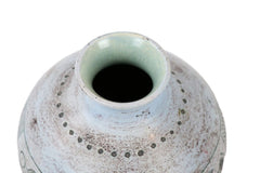 Jacques Blin Ceramic Vase With Bird Decoration