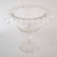 Pair of Covered Cut Glass Compotes