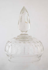 Pair of Covered Cut Glass Compotes
