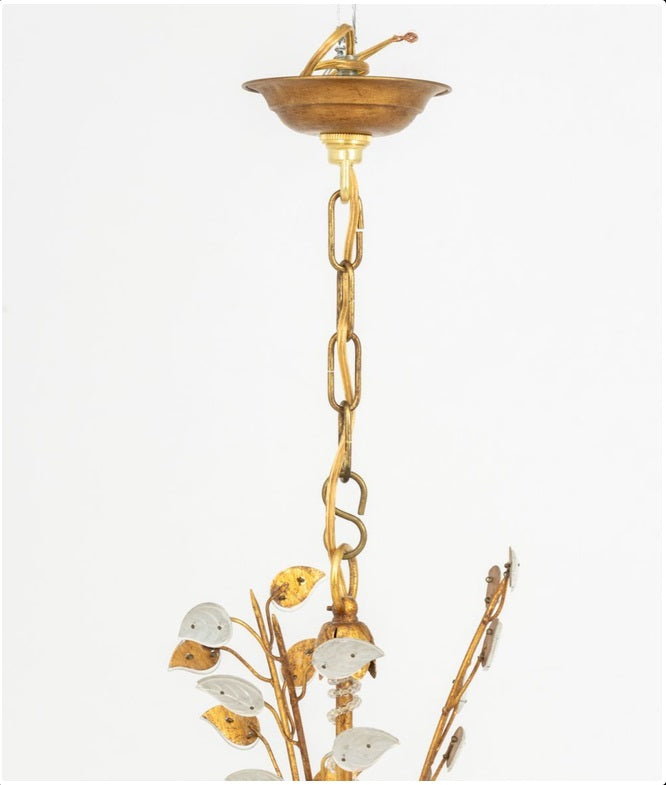 Mid-Century French Maison Bagues Style Chandelier