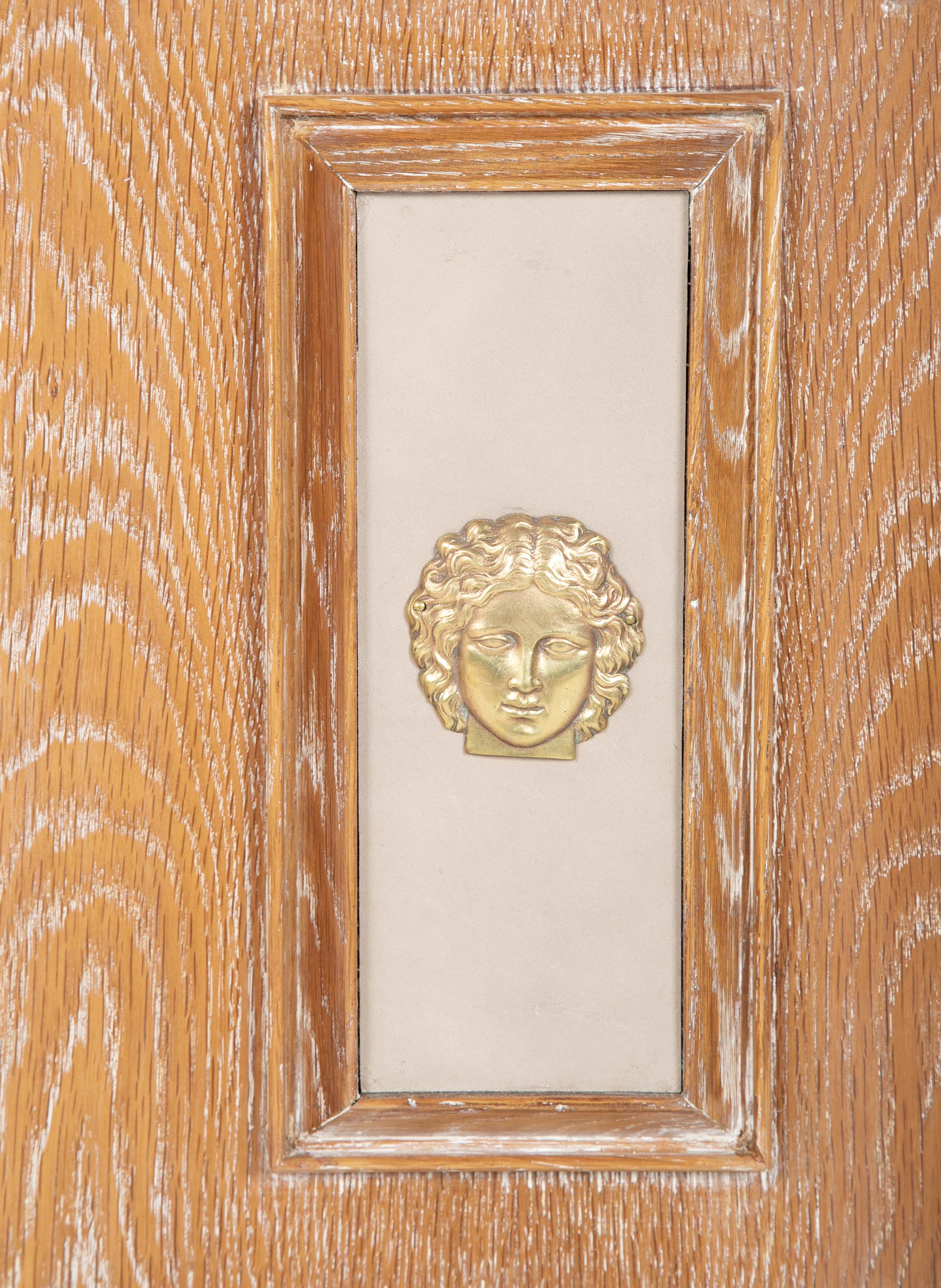 A Cerused Oak Credenza in the Manner of Andre Arbus
