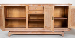 A Cerused Oak Credenza in the Manner of Andre Arbus
