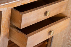 A Cerused Oak Credenza in the Manner of Andre Arbus