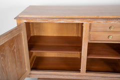 A Cerused Oak Credenza in the Manner of Andre Arbus