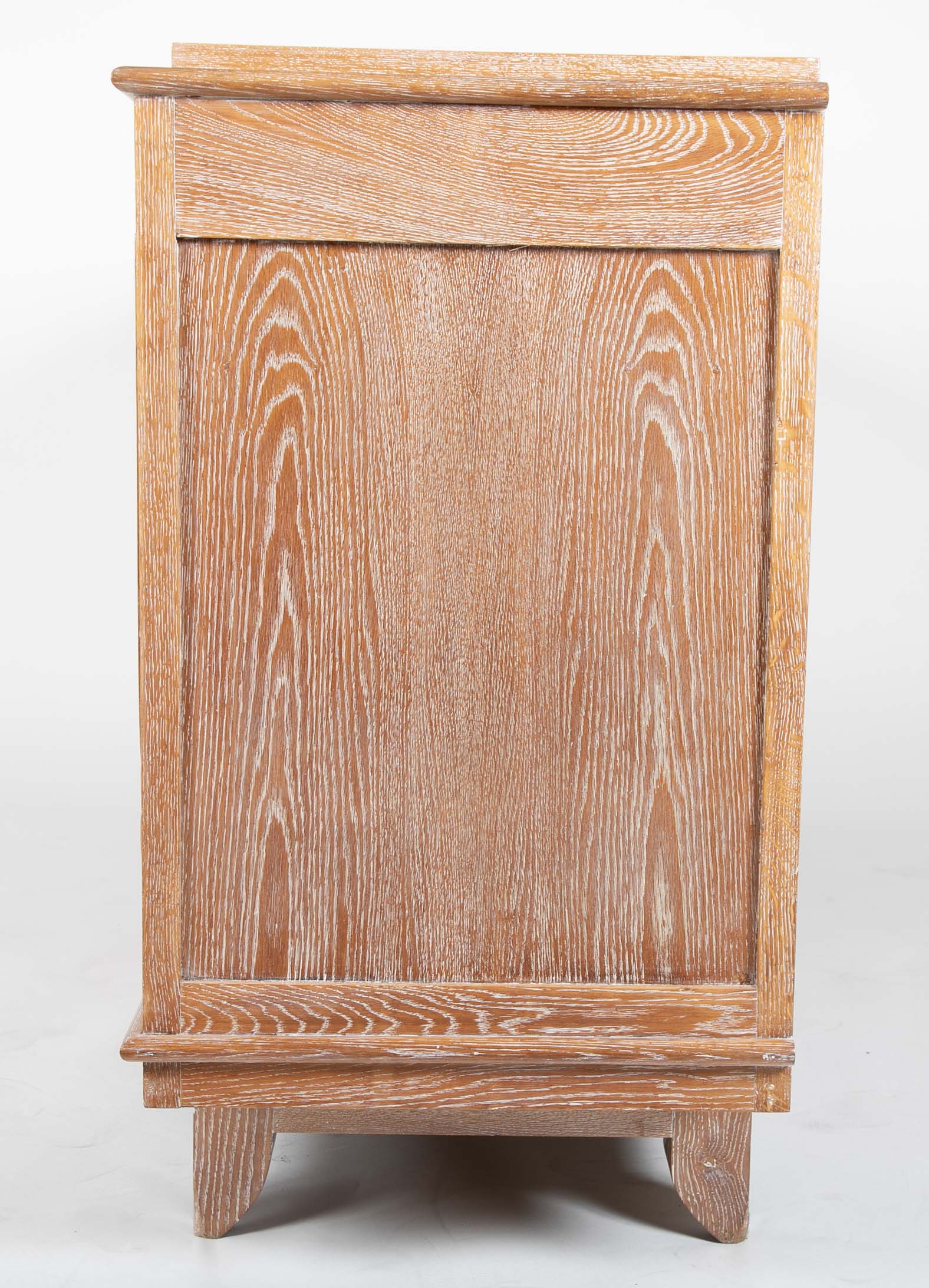 A Cerused Oak Credenza in the Manner of Andre Arbus