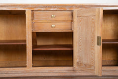 A Cerused Oak Credenza in the Manner of Andre Arbus