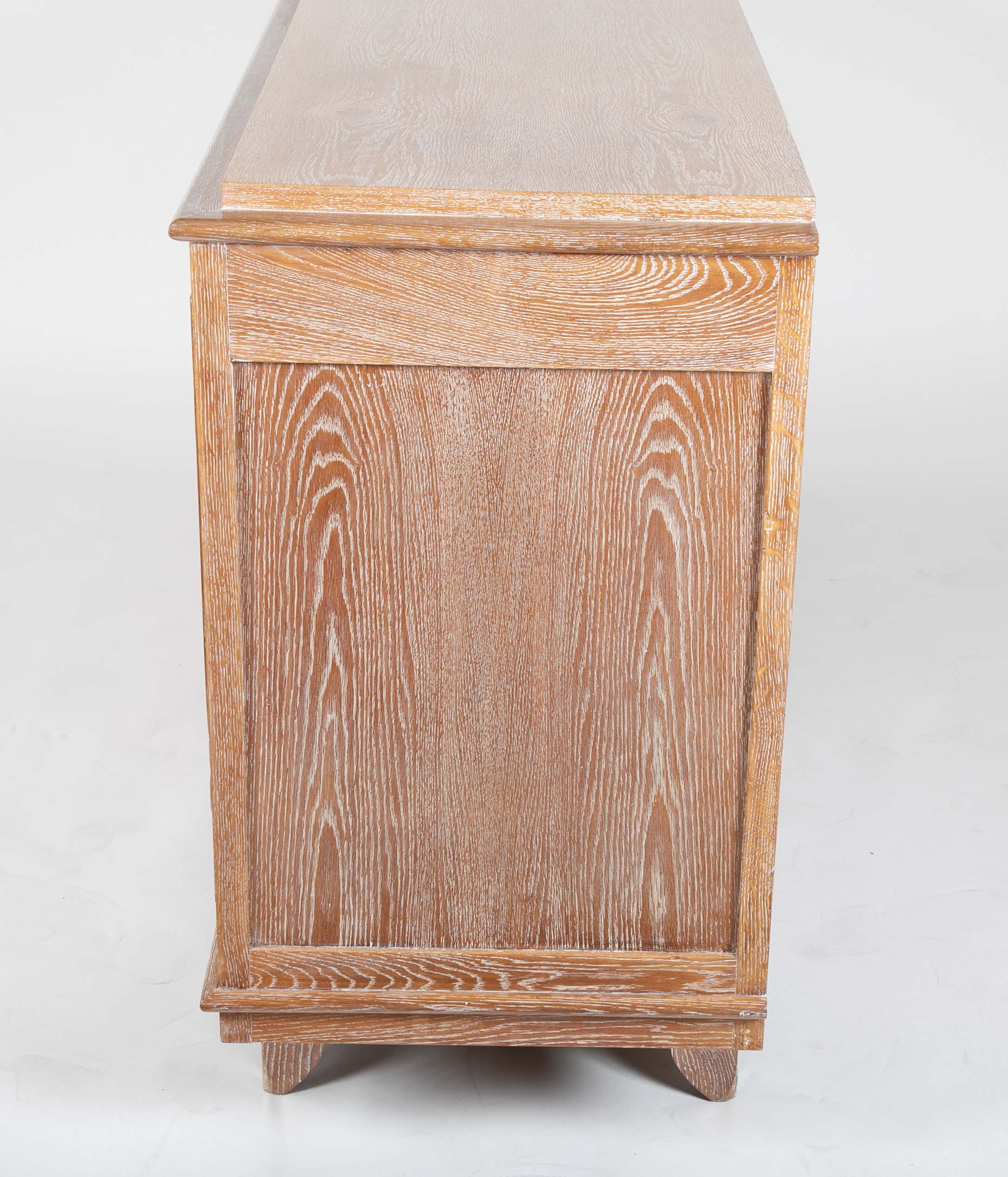 A Cerused Oak Credenza in the Manner of Andre Arbus
