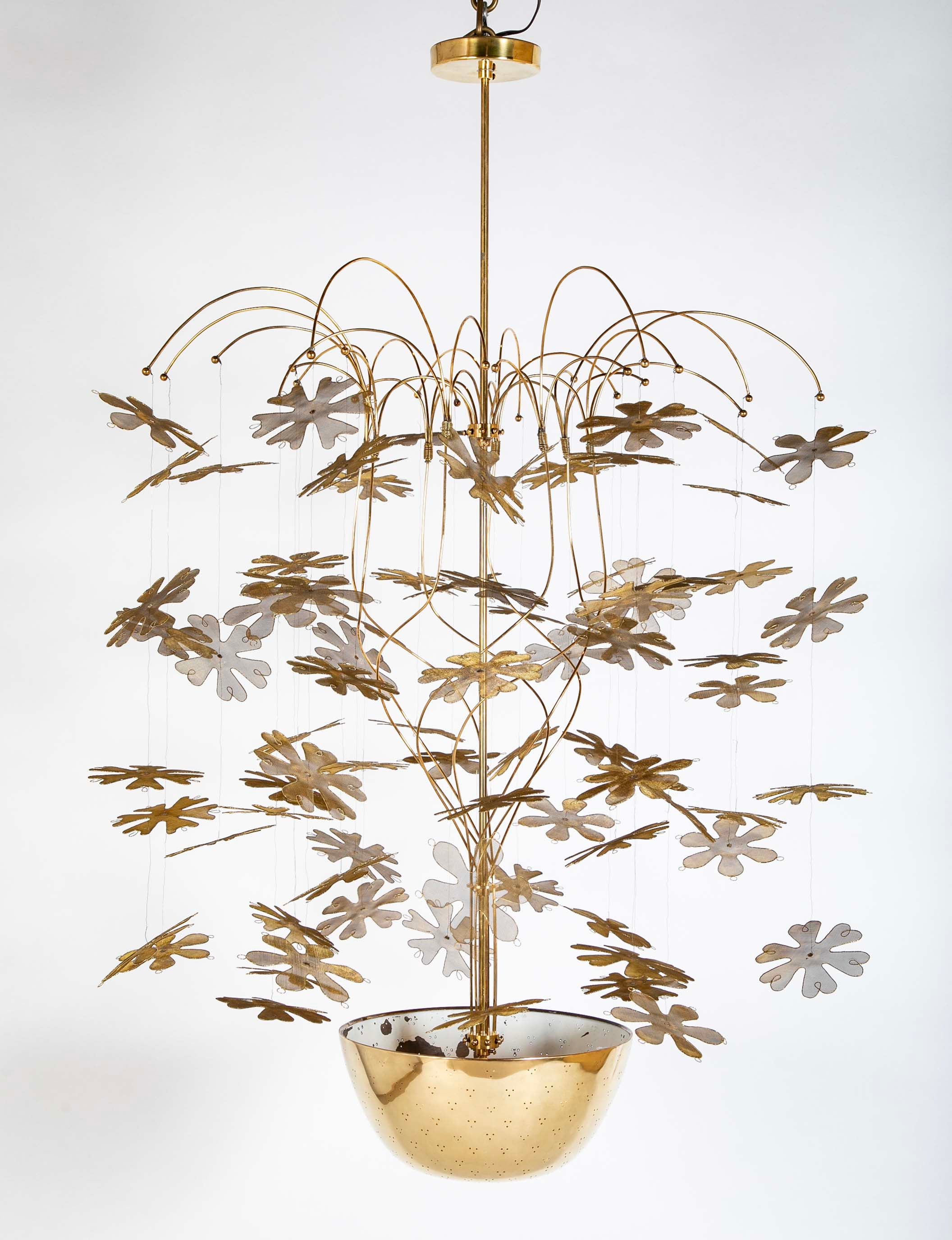 Snowflake Chandelier in the in the Style of Paavo Tynell "Fantasia Series"
