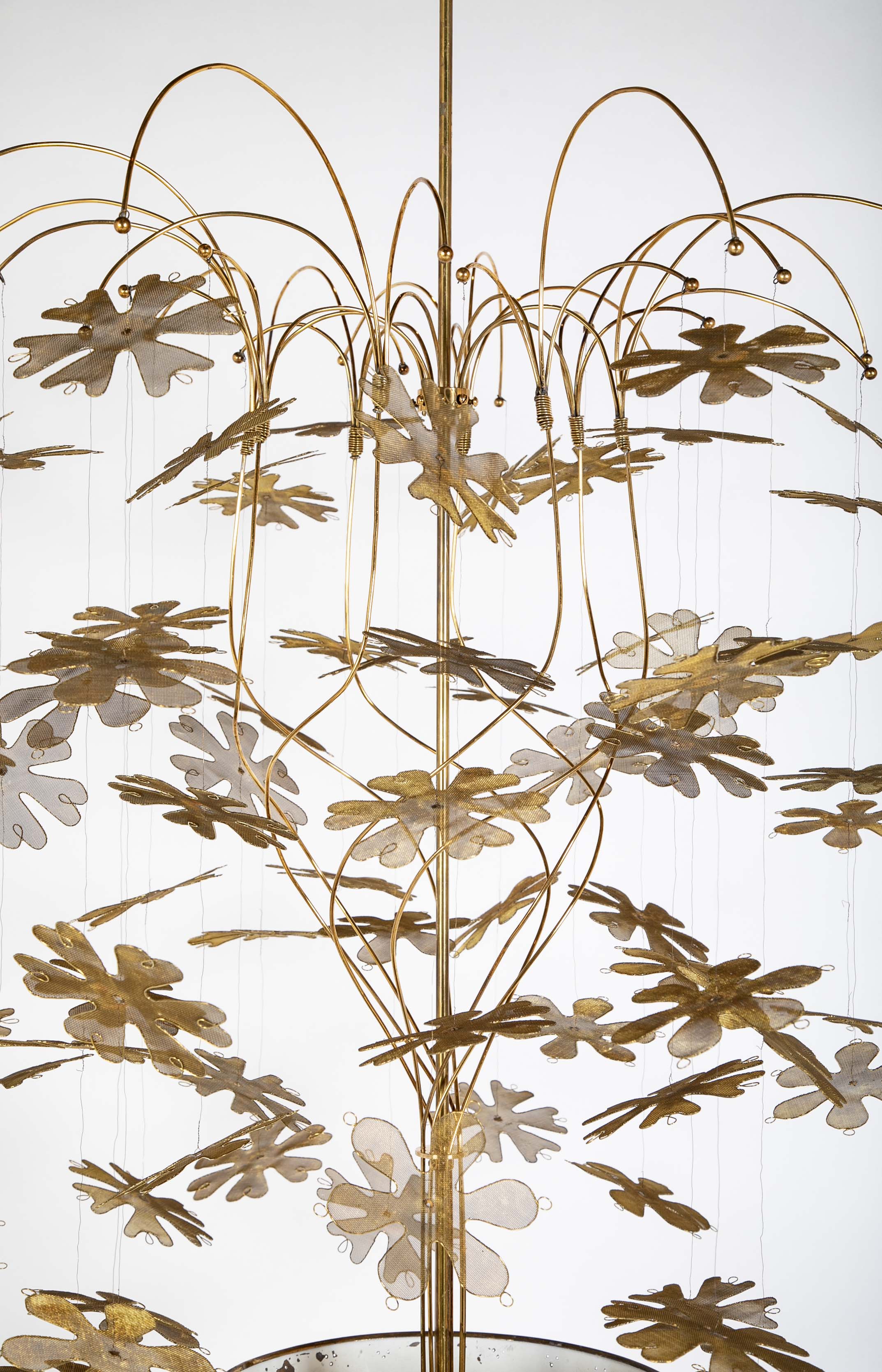Snowflake Chandelier in the in the Style of Paavo Tynell "Fantasia Series"