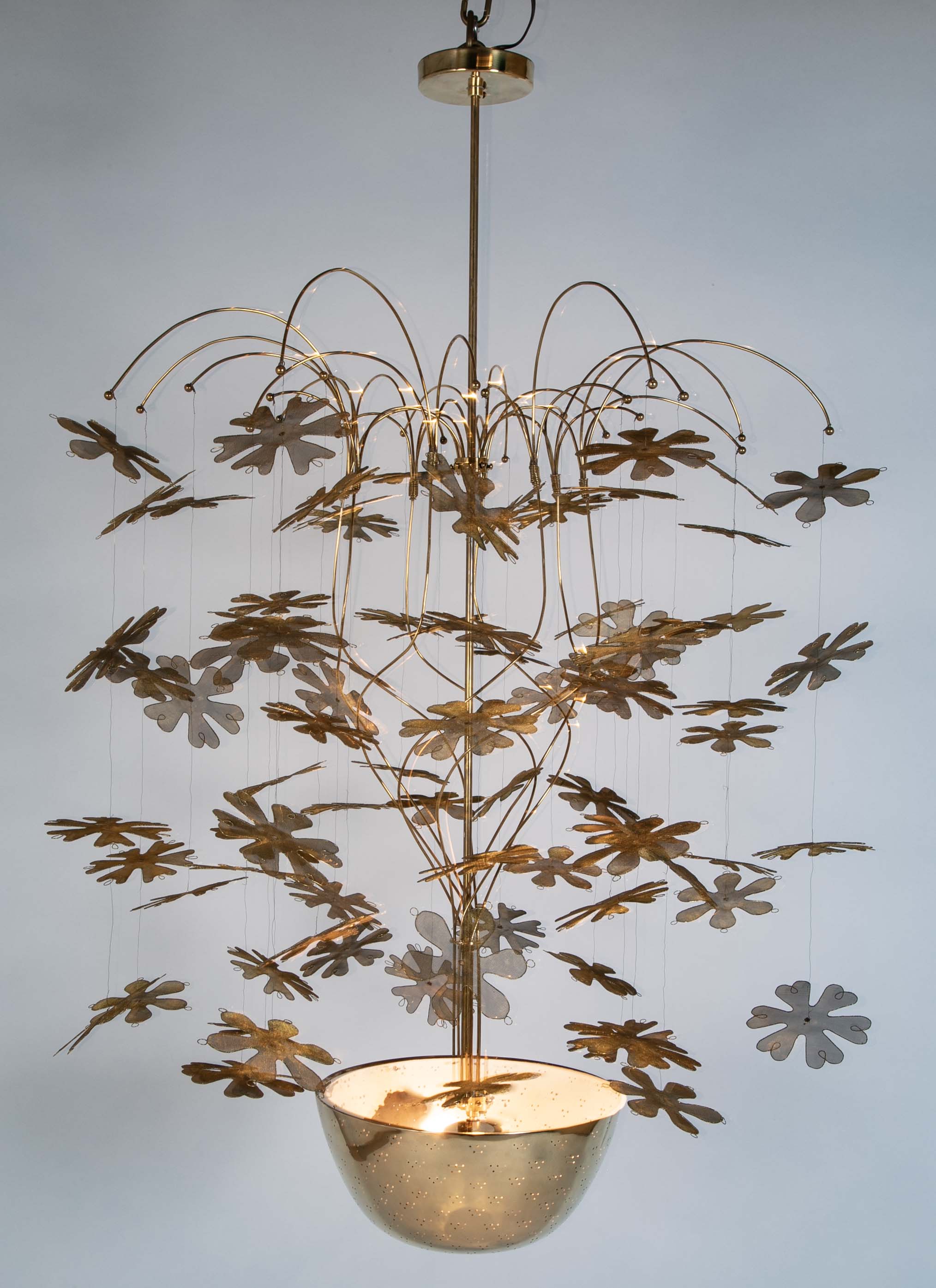 Snowflake Chandelier in the in the Style of Paavo Tynell "Fantasia Series"