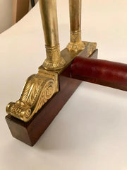 Regency Mahogany and Gilt Bronze Side Table