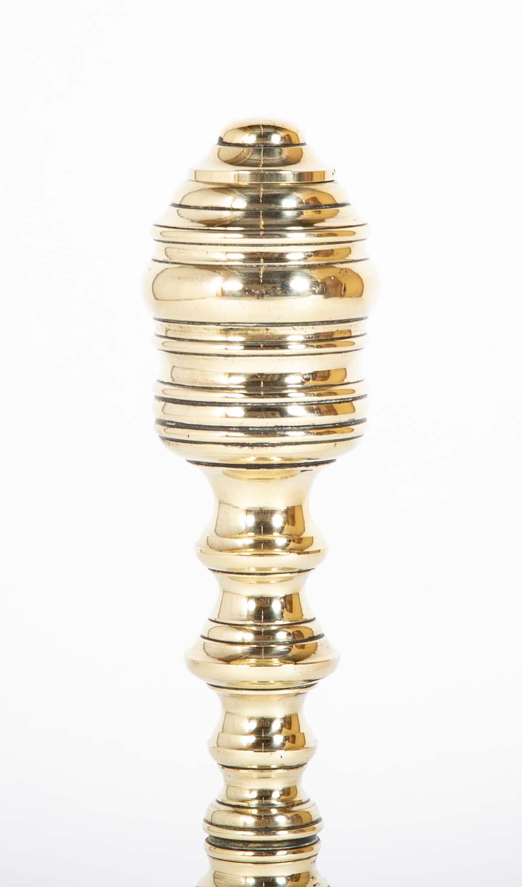 Brass Andirons from the Early 20th Century