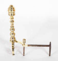 Brass Andirons from the Early 20th Century