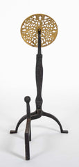 Large Brass Medallion Andiron