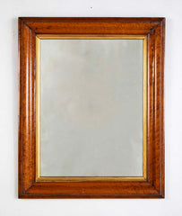 A Wonderful 19th Century Burled Elm Frame Mirror