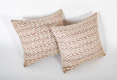 A Pair of Fortuny ITZA Pattern Pillows with Wool Backing  -  Priced Individually