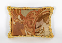 19th Century Aubusson Pillow with Antique Braiding