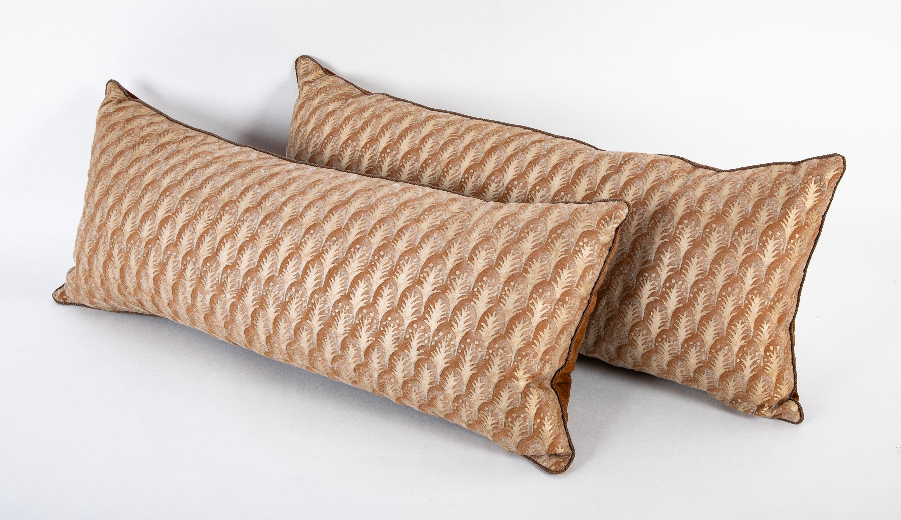 Pair of Fortuny Plumette Pattern Pillows - Also Priced Individually