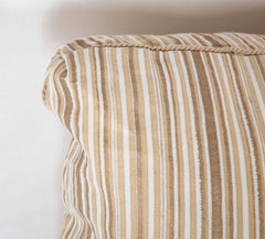 Pair of Cream & Gold Fortuny Malmaison Pattern Pillows  -  Priced Individually