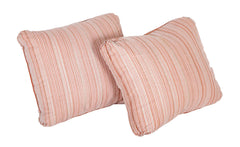 Pair of Fortuny Pillows with Malmaison Pattern in Rust, Cream & Gold  -  Priced Individually