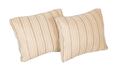 Pair of Cream & Gold Fortuny Malmaison Pattern Pillows  -  Priced Individually
