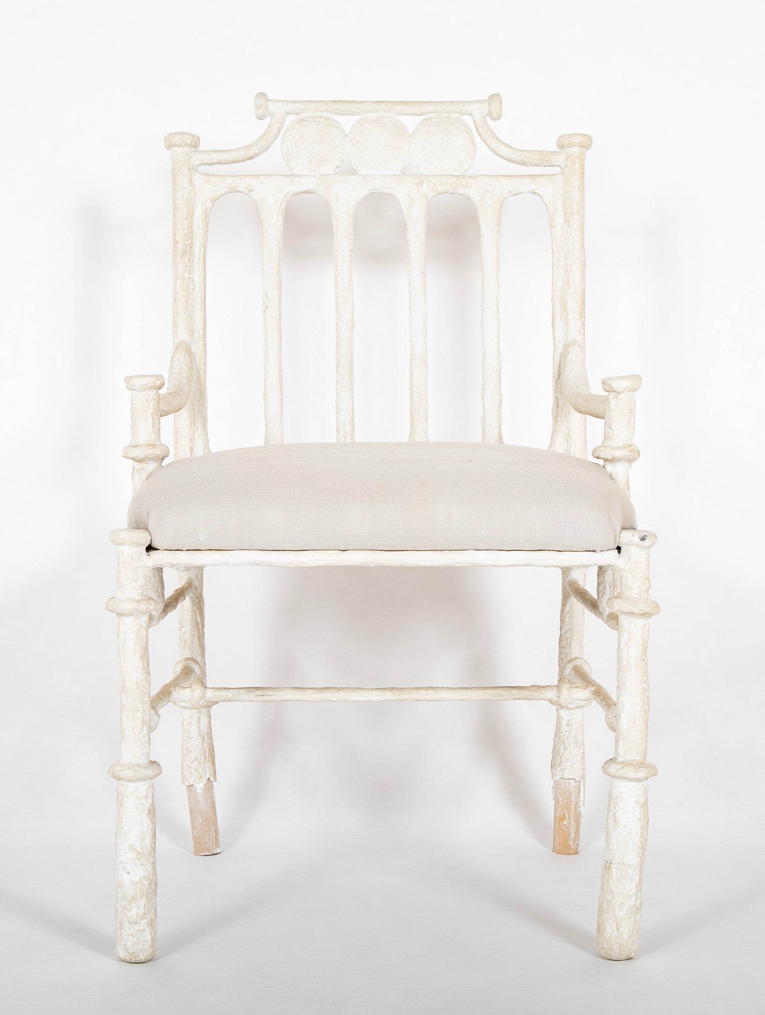 Four Plaster on Metal Chairs Four Plaster on Metal Chairs