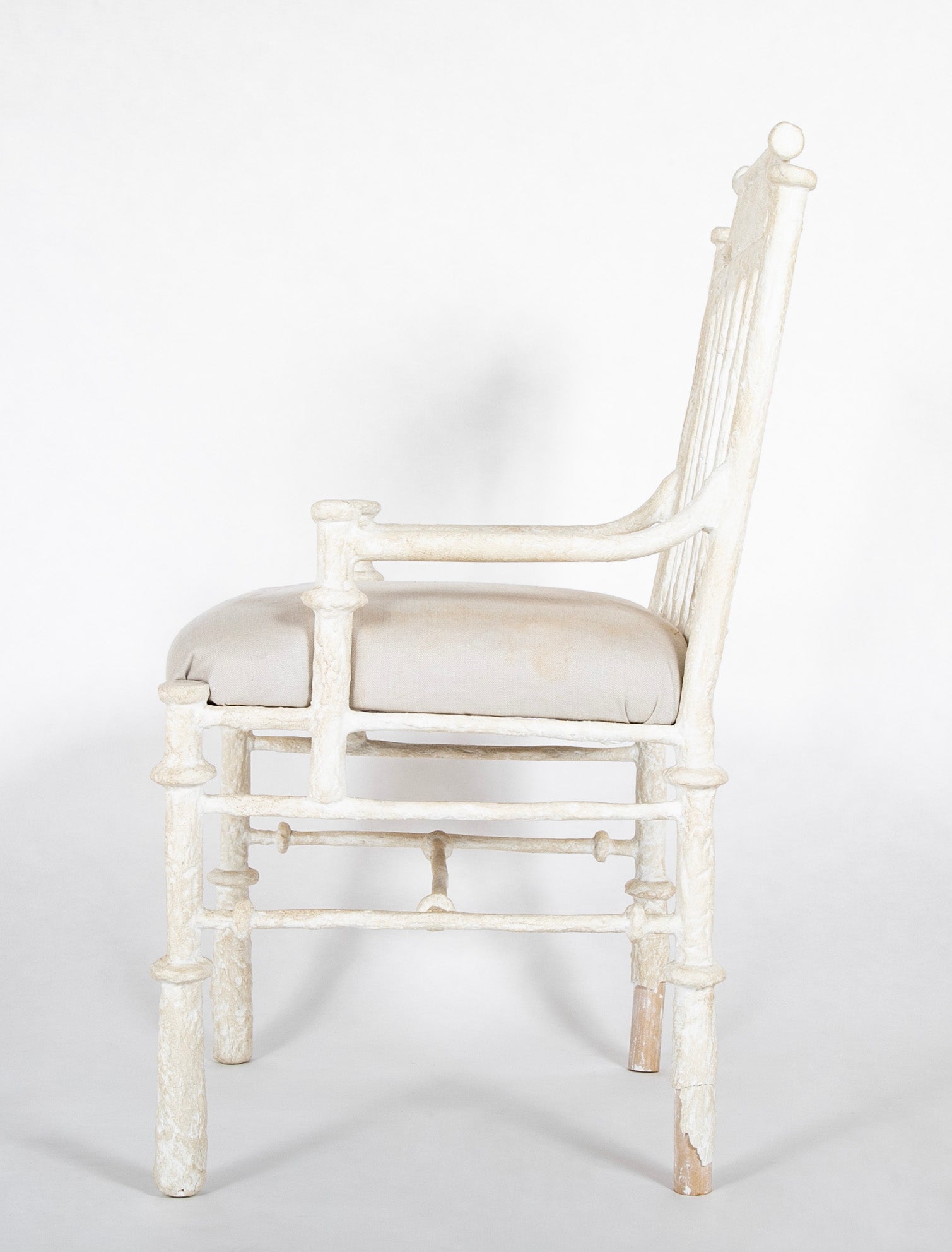 Four Plaster on Metal Chairs Four Plaster on Metal Chairs