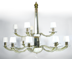 A Large Donghia 15 Arm Murano Glass Chandelier