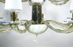 A Large Donghia 15 Arm Murano Glass Chandelier