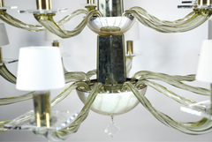 A Large Donghia 15 Arm Murano Glass Chandelier