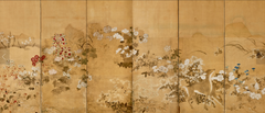A Pair of Edo Period Late 17th- Early 18th century Japanese Screens